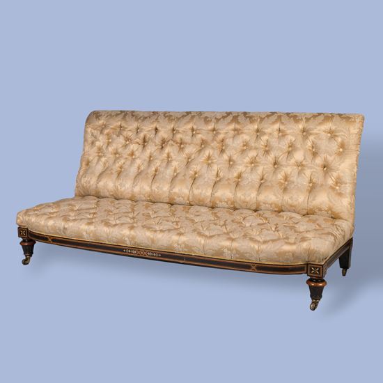 A Low Upholstered Sofa  in the Early Aesthetic Manner of Jackson & Graham
